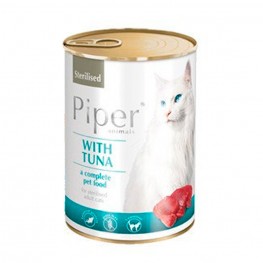 PIPER Cat для кошек стерилизованных c тунцом 0,4кг